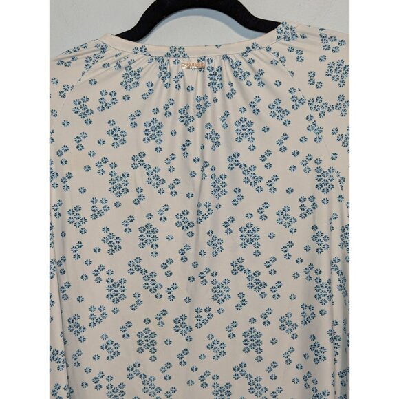 Cabana Life Womens L Colorful Peasant Cover Up Dress Resort Swim Blue Orange - Picture 10 of 10